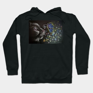 Cat and butterflies Hoodie